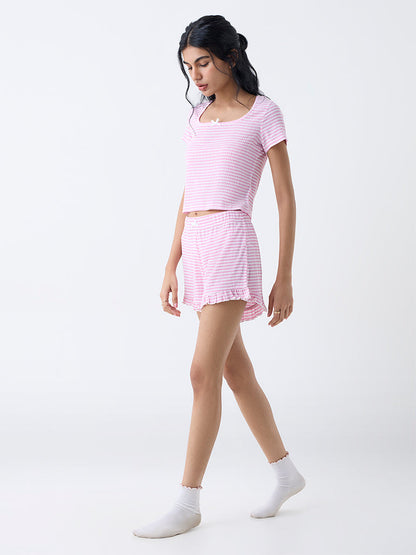 Superstar Pink Gingham Checkered Top