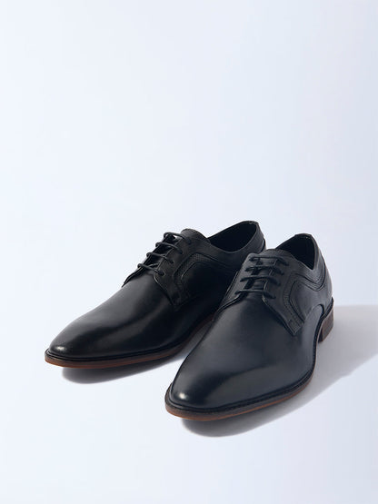 SOLEPLAY Black Perforated Derby Shoes