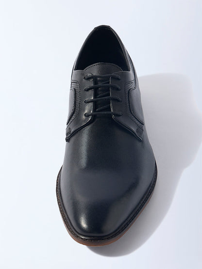 SOLEPLAY Black Perforated Derby Shoes
