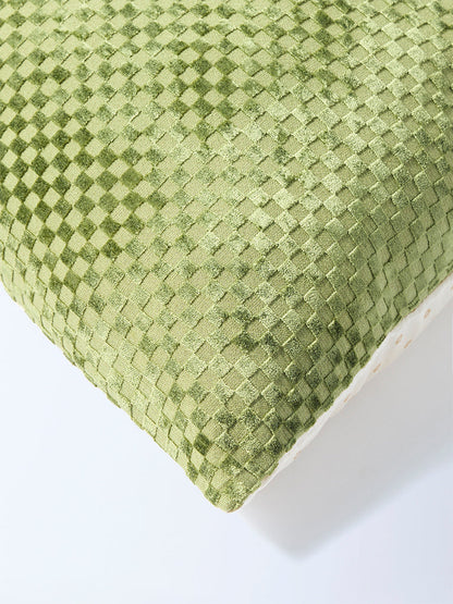 Westside Home Green Popcorn Textured Cushion Cover