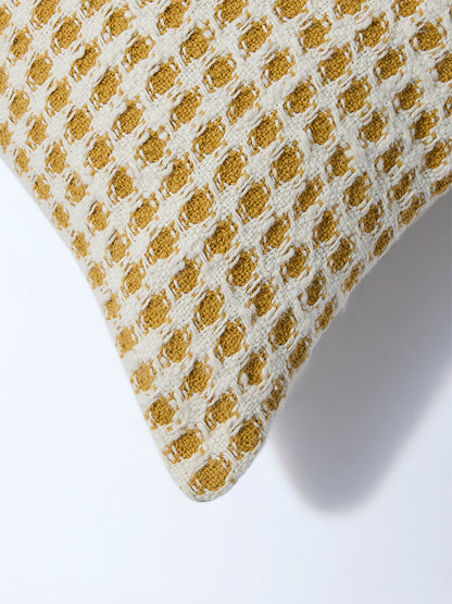 Westside Home Mustard Waffle-Textured Cushion Cover
