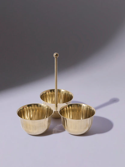 Westside Home Gold Nut Server - Festive Season Gift