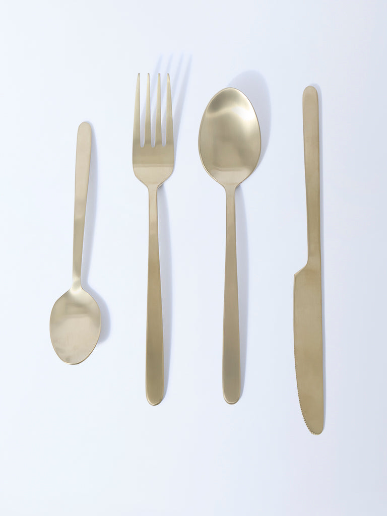 Westside Home Gold Cutlery (Set of 16) - Festive Season Gift