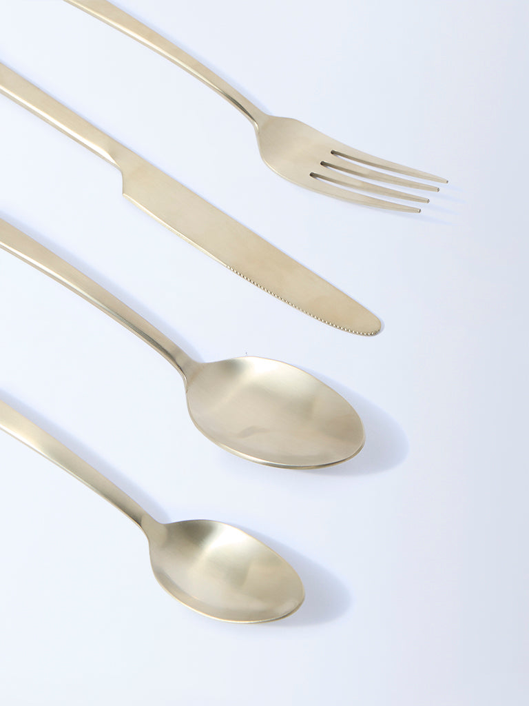 Westside Home Gold Cutlery (Set of 16) - Festive Season Gift