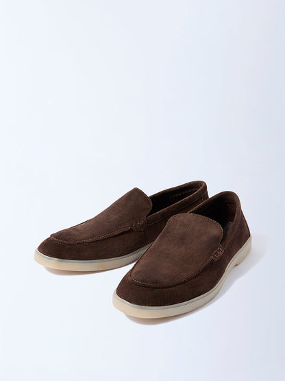 SOLEPLAY Brown Suede Loafers