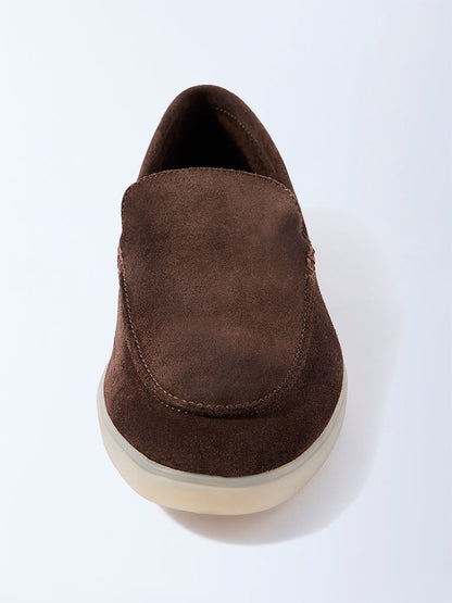 SOLEPLAY Brown Suede Loafers