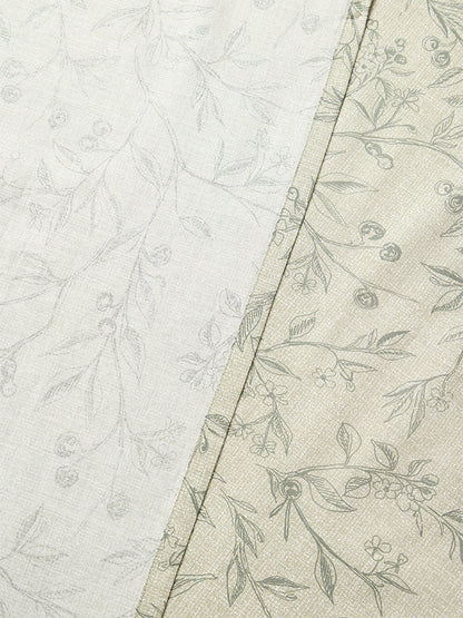 Westside Home Light Sage Berry Design Queen Bed Sheet Set