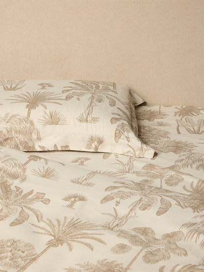 Westside Home Beige Tropical-Inspired King Bed Sheet Set