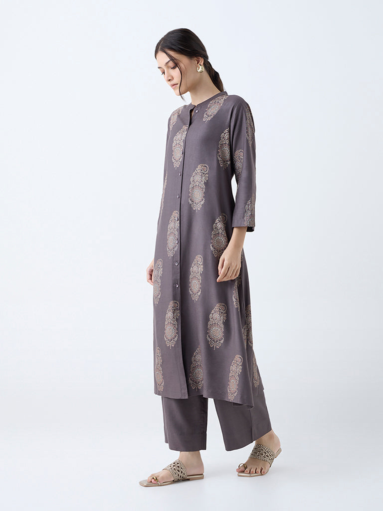 Zuba Charcoal Solid Pants