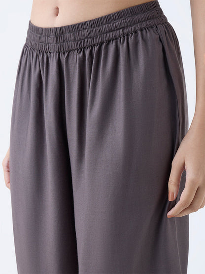 Zuba Charcoal Solid Pants