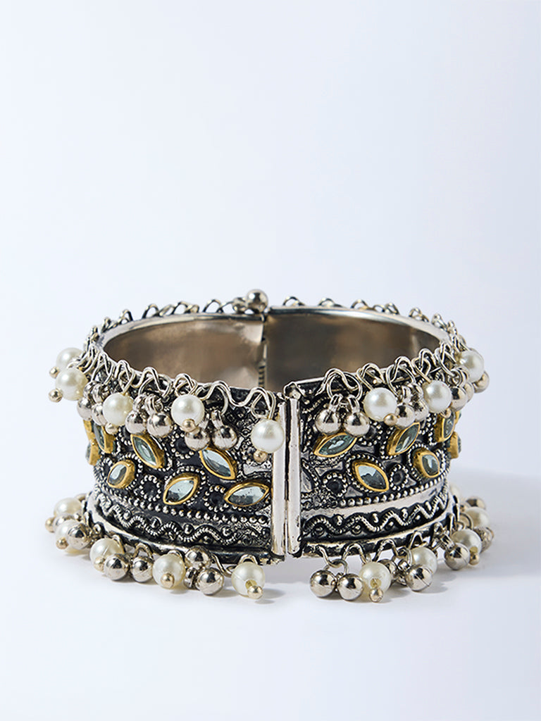 Westside Accessories Silver Embellished Cuff