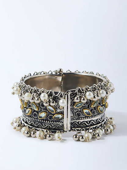 Westside Accessories Silver Embellished Cuff