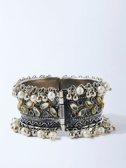 Westside Accessories Silver Embellished Cuff