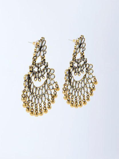 Westside Accessories Gold Chandbali Earrings