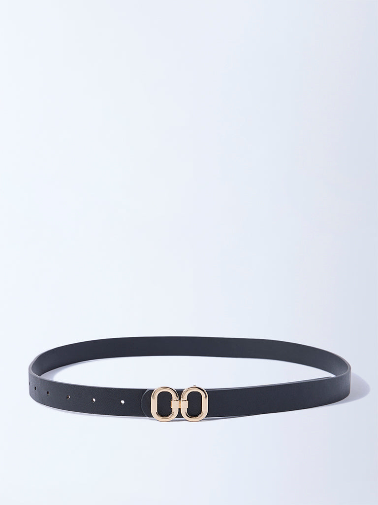 Westside Accessories Black Dual Buckle Belt