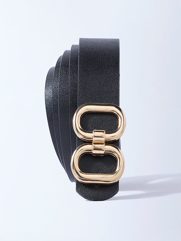 Westside Accessories Black Dual Buckle Belt
