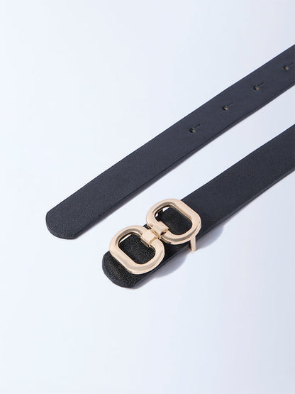 Westside Accessories Black Dual Buckle Belt
