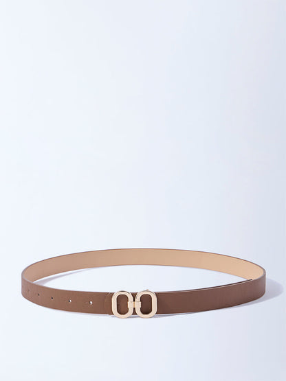 Westside Accessories Brown Dual Buckle Belt