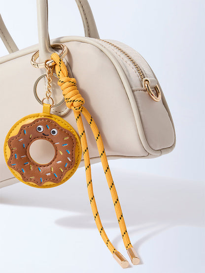 Westside Accessories Yellow Donut-Themed Bag Charm