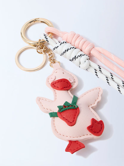 Westside Accessories Pink Duck-Themed Bag Charm