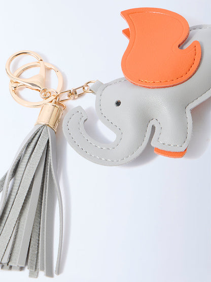 Westside Accessories Grey Elephant-Themed Bag Charm