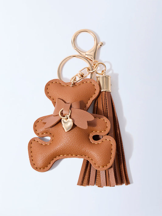 Westside Accessories Brown Teddy Bag Charm
