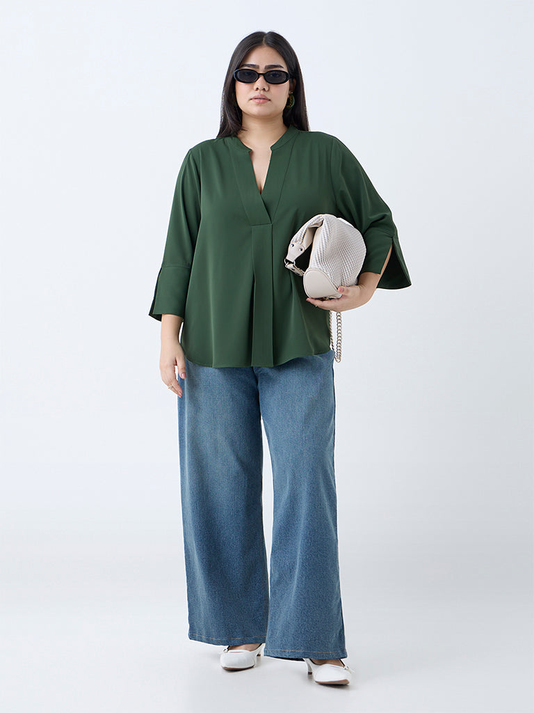 Gia Olive Solid Top