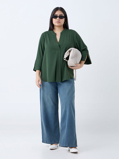 Gia Olive Solid Top