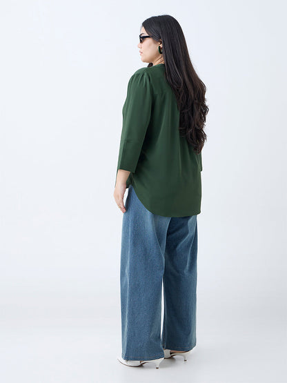 Gia Olive Solid Top