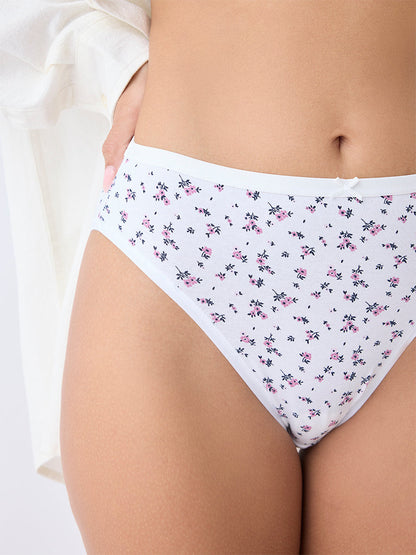 Wunderlove Multicolour Cotton-Blend Briefs - Pack of 3