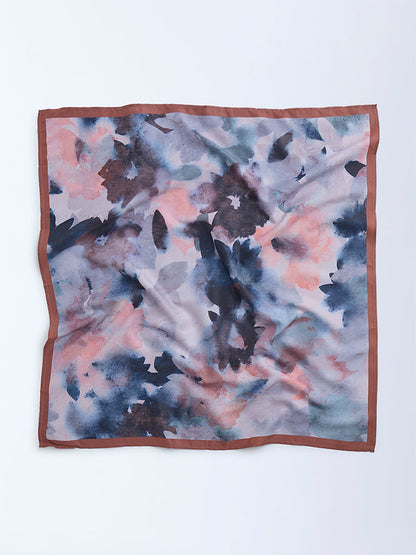 Westside Accessories Rust Brushstroke Printed Scarf