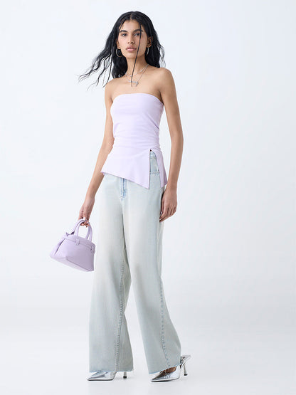 Nuon Lilac Solid Tube Top