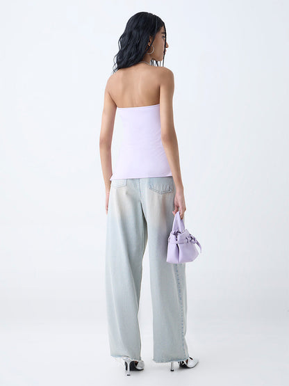 Nuon Lilac Solid Tube Top