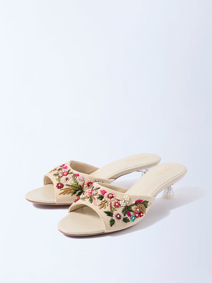 LUNA BLU Multicolour Embroidered Sandals