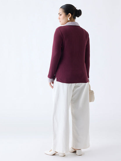 Gia White Wide-Leg High-Rise Jeans