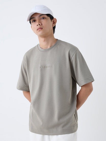 Studiofit Sage Embossed Relaxed-Fit Cotton-Blend T-Shirt