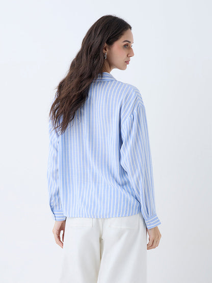 LOV Blue Stripes Shirt