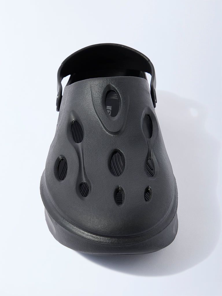 SOLEPLAY Black Perforated Clogs