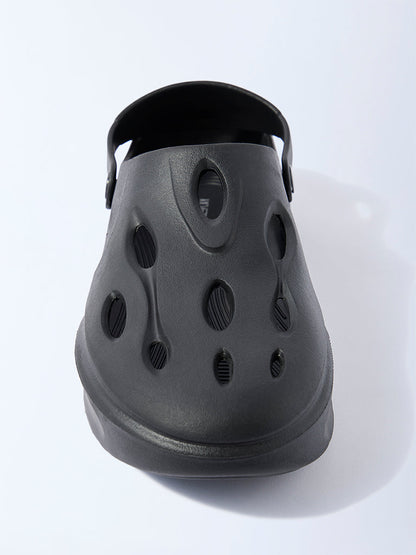 SOLEPLAY Black Perforated Clogs